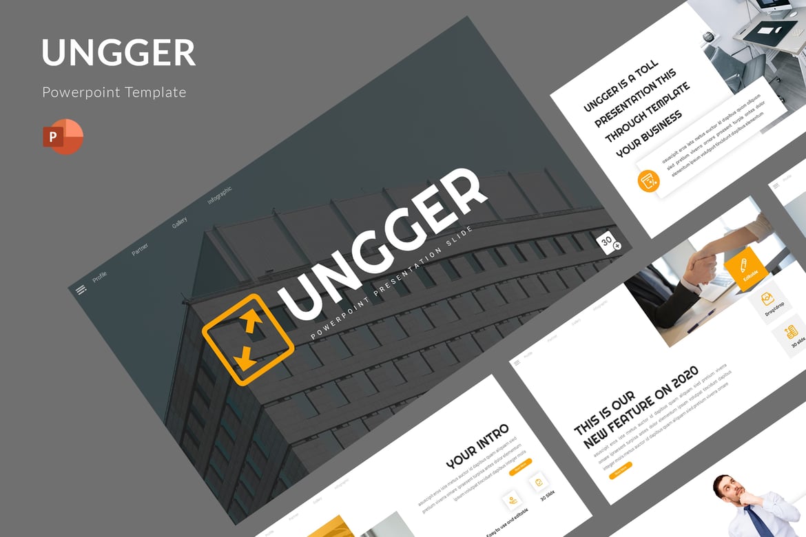 Ungger - Template PowerPoint Serbaguna