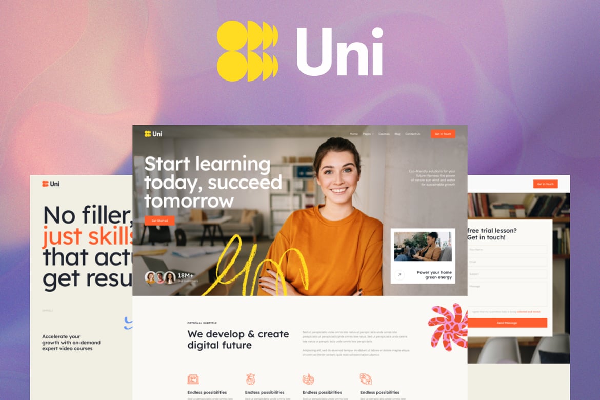 Uni - Tema WordPress Pendidikan yang Stylish dan Modern