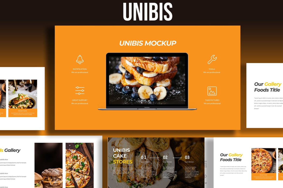 Template PowerPoint Modern untuk Presentasi Makanan