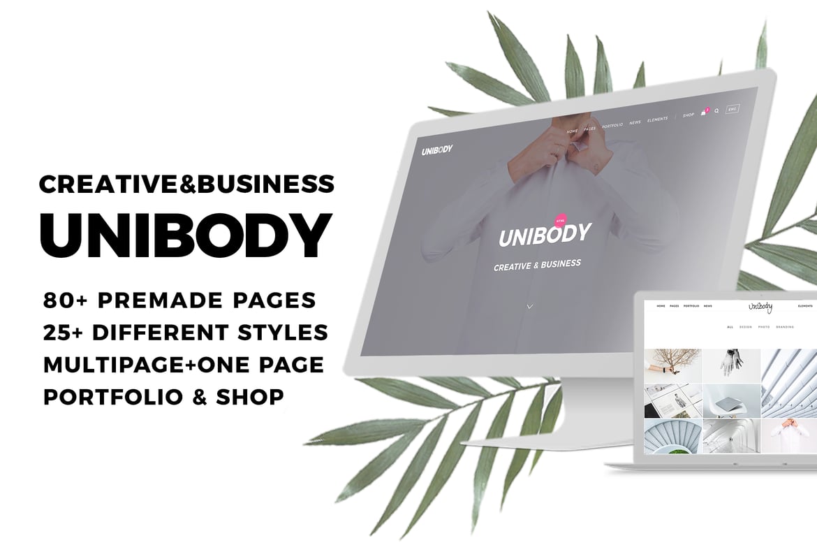 Unibody - Template Website Kreatif dan Bisnis Serbaguna