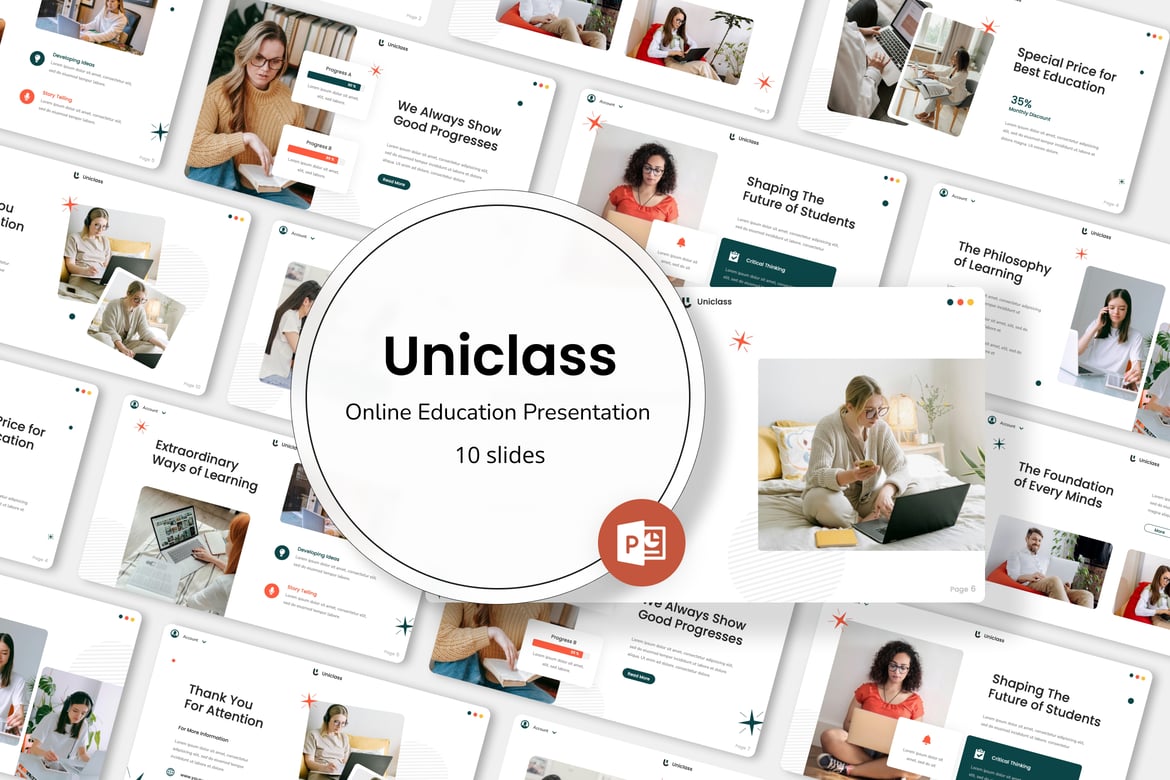 Template PowerPoint Uniclass - Solusi Kreatif untuk Presentasi Anda