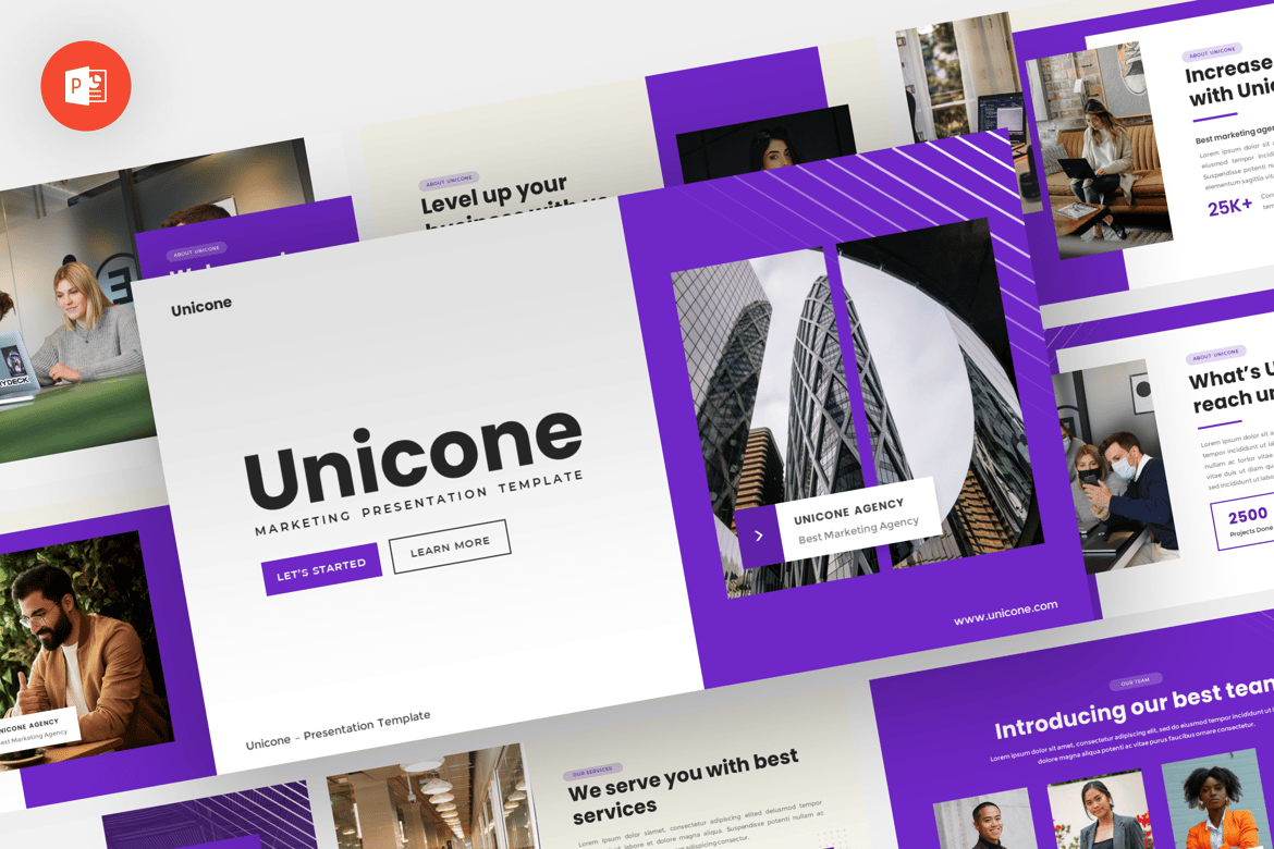 Unicone - Template Presentasi PowerPoint yang Modern dan Profesional