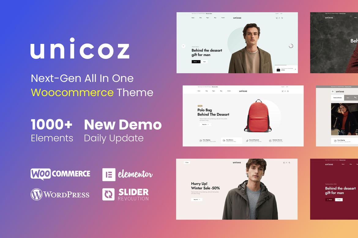 Unicoz - Tema WordPress WooCommerce yang Kreatif dan Fleksibel