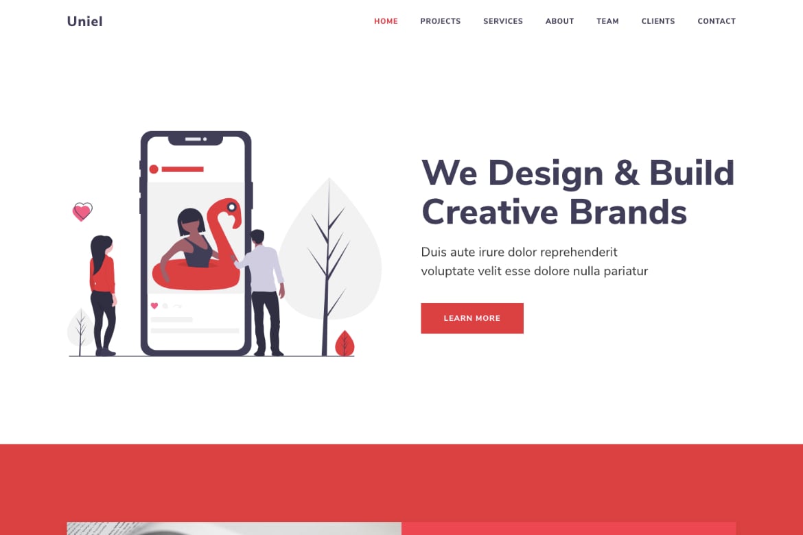Uniel - Template Website HTML5 Responsif untuk Agensi Digital