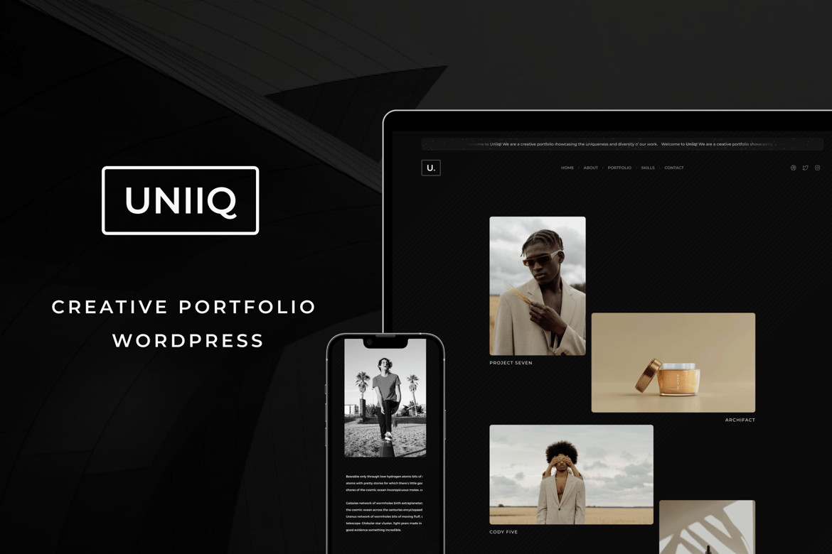 Tema WordPress Portofolio Fotografi Uniiq yang Menarik dan Profesional