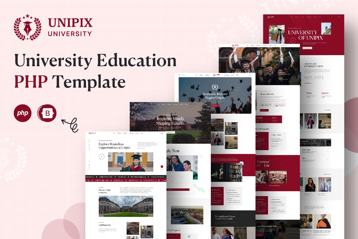 Unipix - Template Website Pendidikan Terbaik untuk Universitas dan Sekolah
