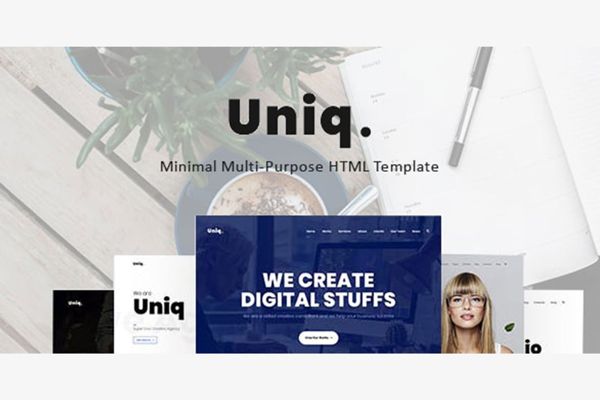 Uniq - Template Web Kreatif Minimalis Serbaguna