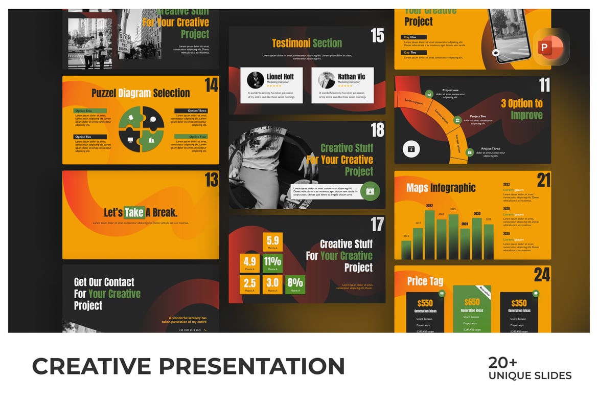 Template PowerPoint Kreatif dan Unik untuk Presentasi Menarik