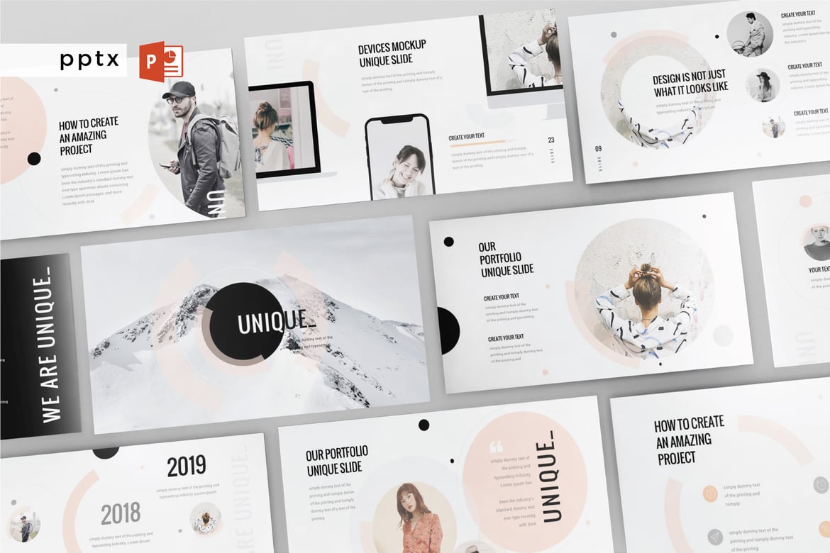 Template PowerPoint MULTIFUNGSI UNIK V132 - Desain Profesional dan Modern