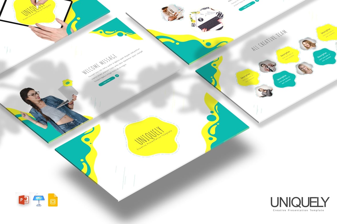 Template Presentasi Unik - PowerPoint / Google Slides / Keynote