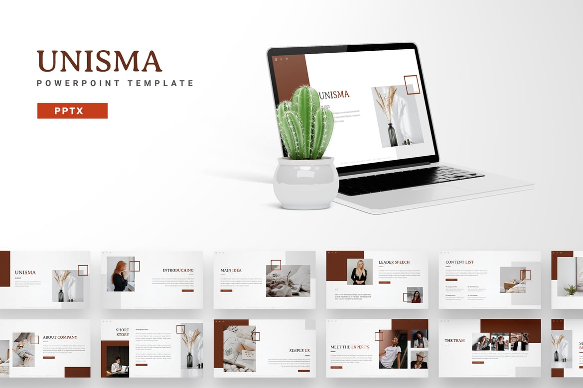 Unisma - Template Powerpoint Profesional untuk Presentasi Anda