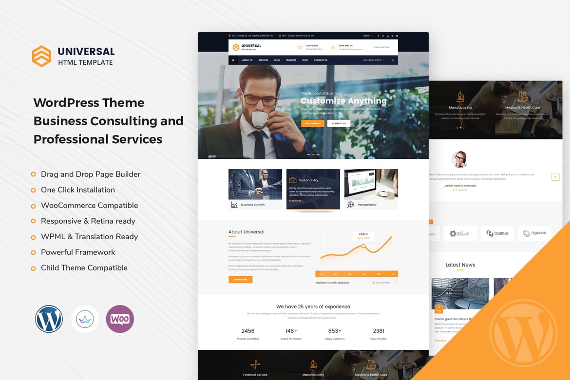 Tema WordPress Universal - Solusi Konsultasi Bisnis yang Sempurna