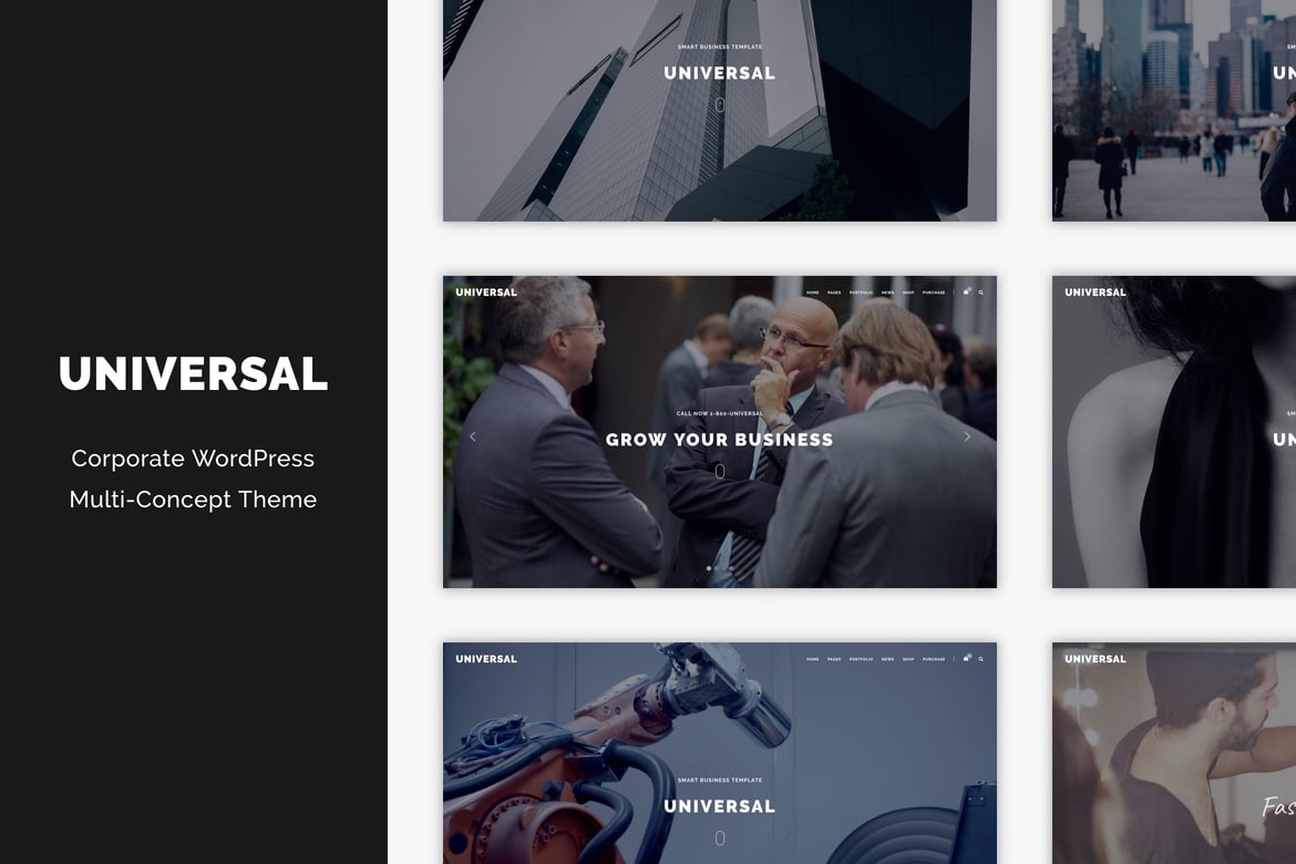 Tema WordPress Universal: Solusi Multi-Konsep untuk Bisnis dan Kreatif