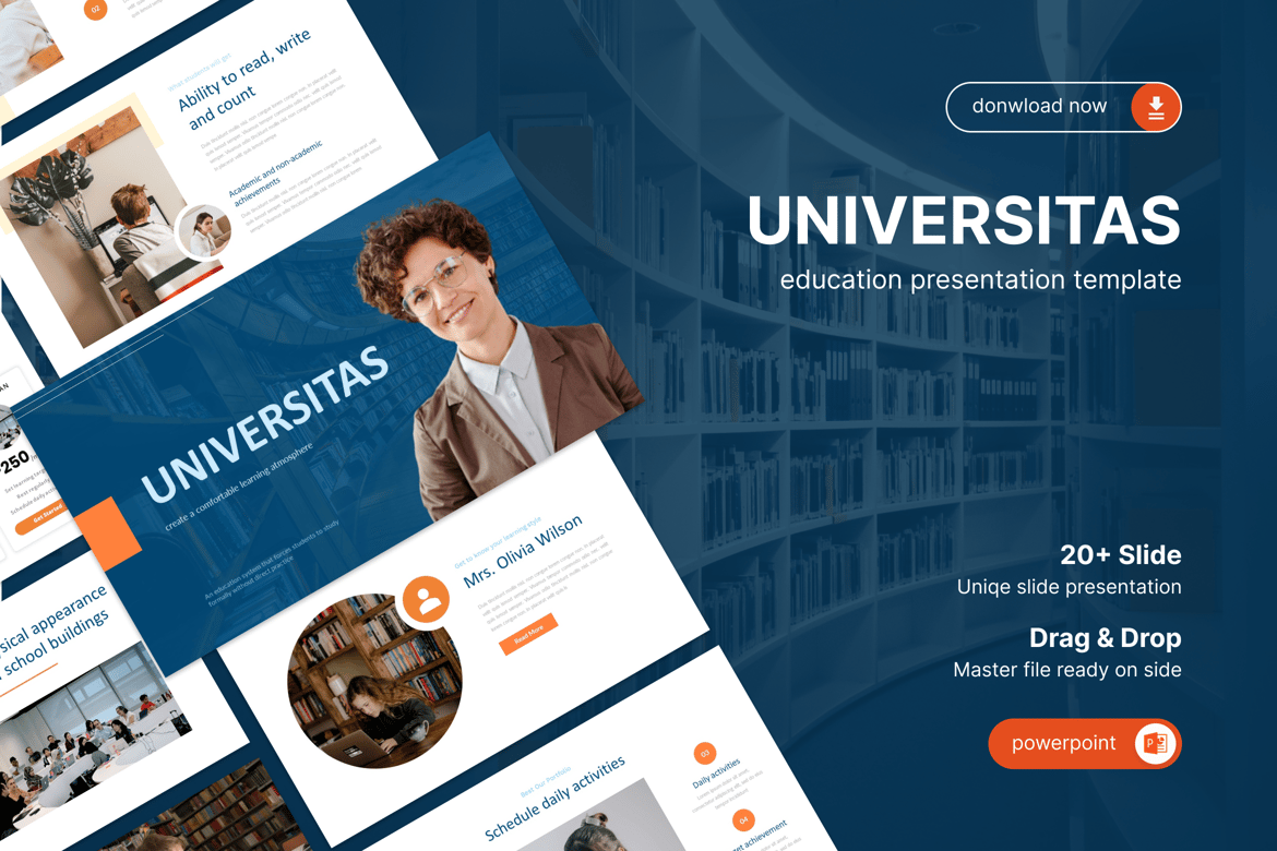 Universitas – Template Powerpoint Pendidikan yang Menarik