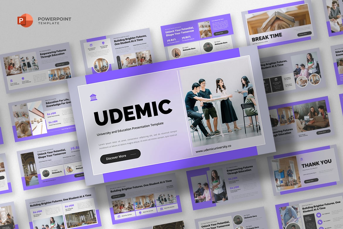 Template Powerpoint Universitas & Pendidikan yang Menarik dan Profesional