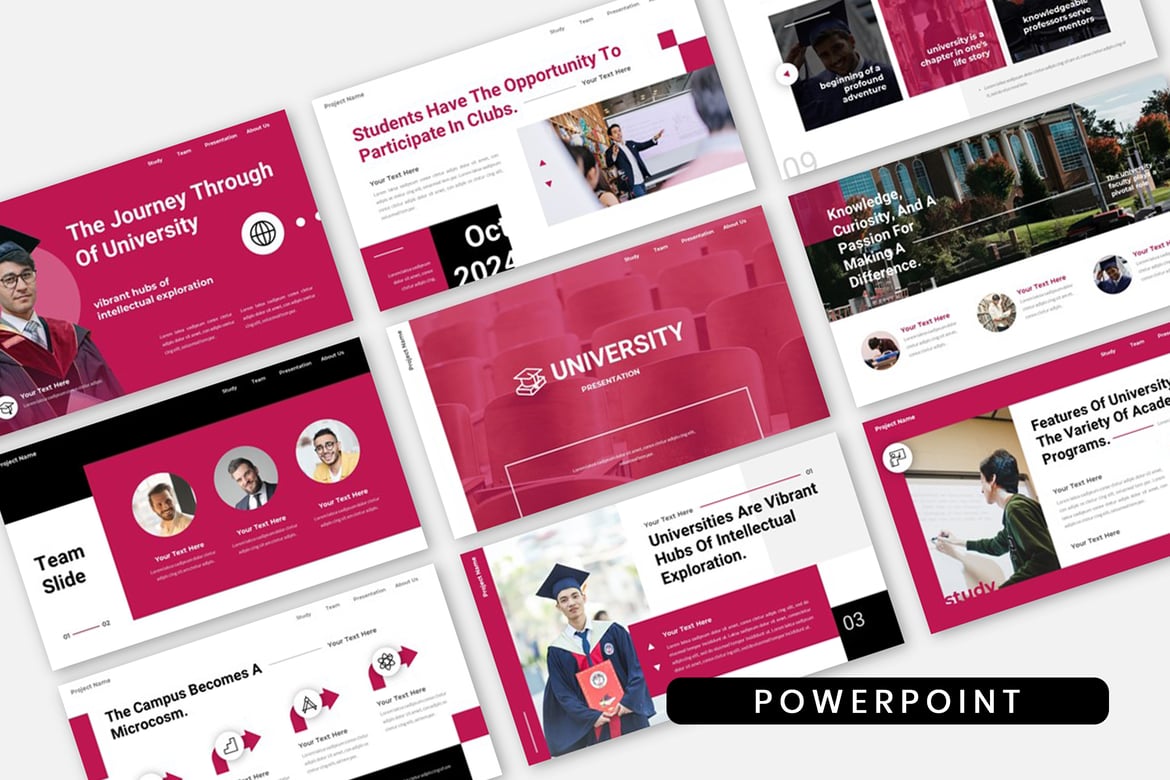 Template Presentasi PowerPoint Program Akademik Universitas