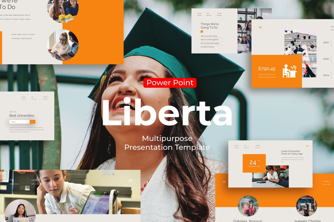 Template PowerPoint Universitas Liberta yang Serbaguna