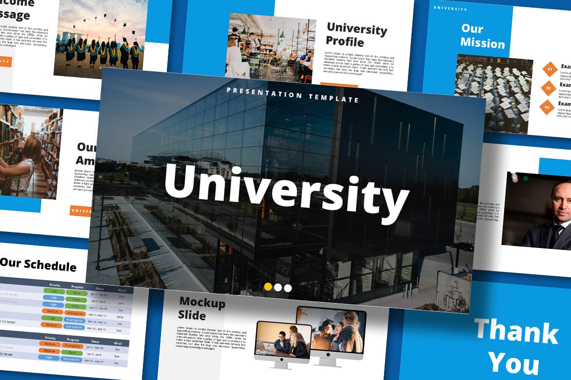Template PowerPoint Universitas yang Menarik dan Modern