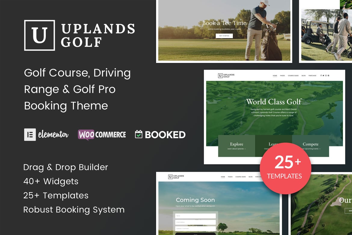 Tema WordPress Uplands - Solusi Ideal untuk Situs Golf Anda
