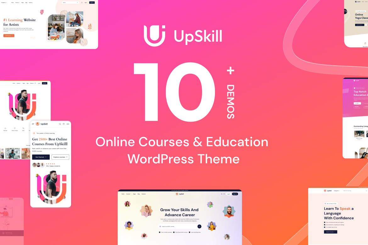 UpSkill - Tema WordPress Kursus Pendidikan Terbaik untuk Pembelajaran Online