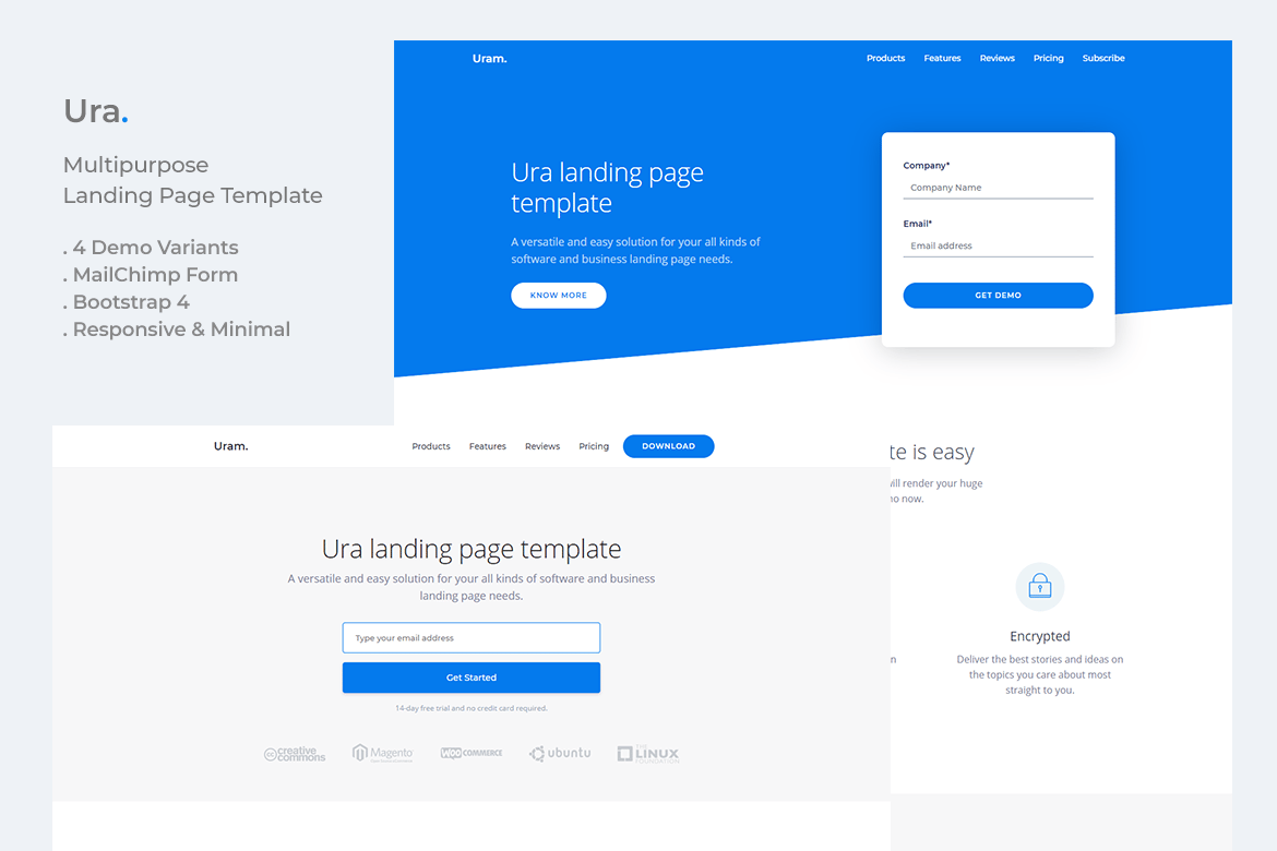 Template Website Ura: Halaman Landing Serbaguna untuk Startup dan Software Anda