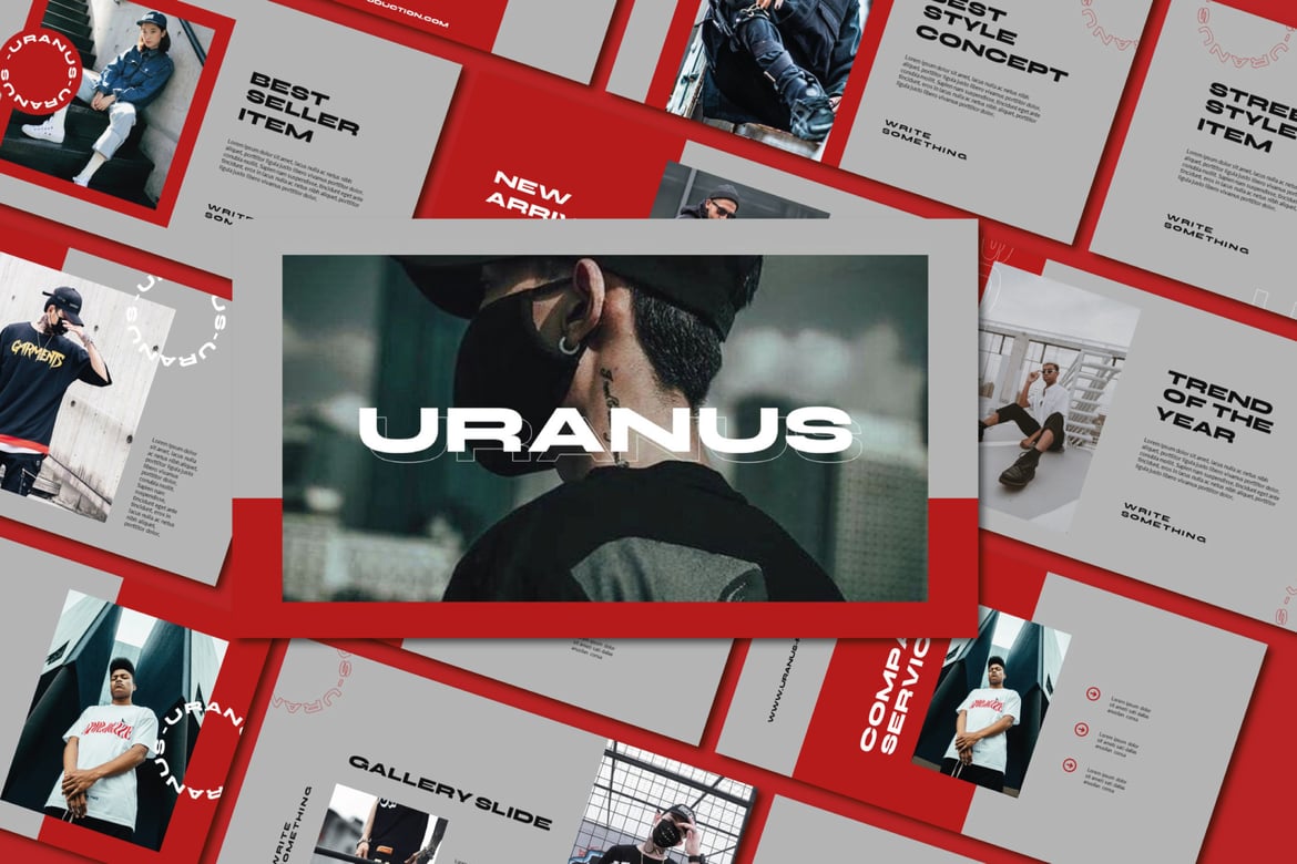 Template PowerPoint Uranus: Presentasi Profesional dan Menarik