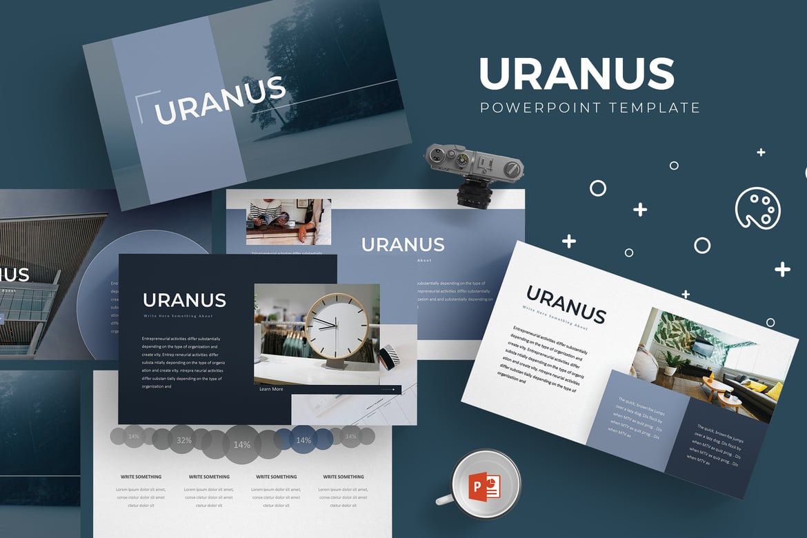Template PowerPoint Uranus - Solusi Presentasi Profesional