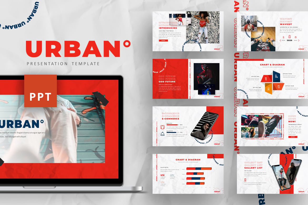 Template PowerPoint Urban - Modern dan Stylish untuk Presentasi Anda