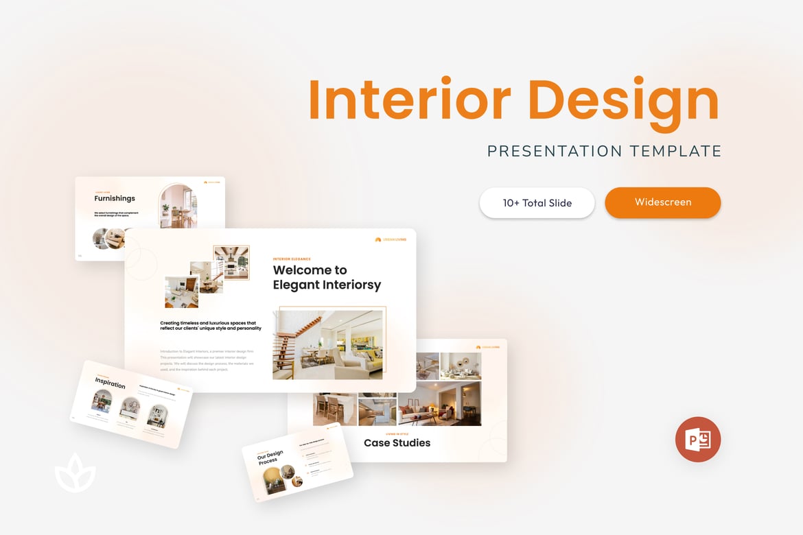 Template Presentasi Interior Desain Urban yang Menarik