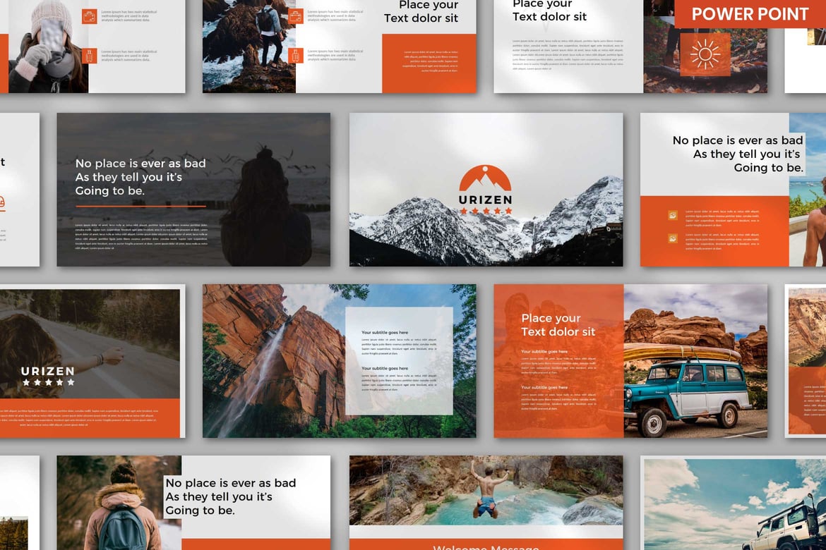 Template PowerPoint Urizen: Elegan dan Profesional untuk Semua Kebutuhan Presentasi