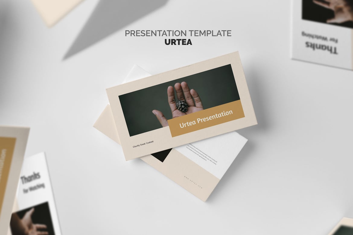 Template PowerPoint Acara Amal yang Menarik dari Urteo