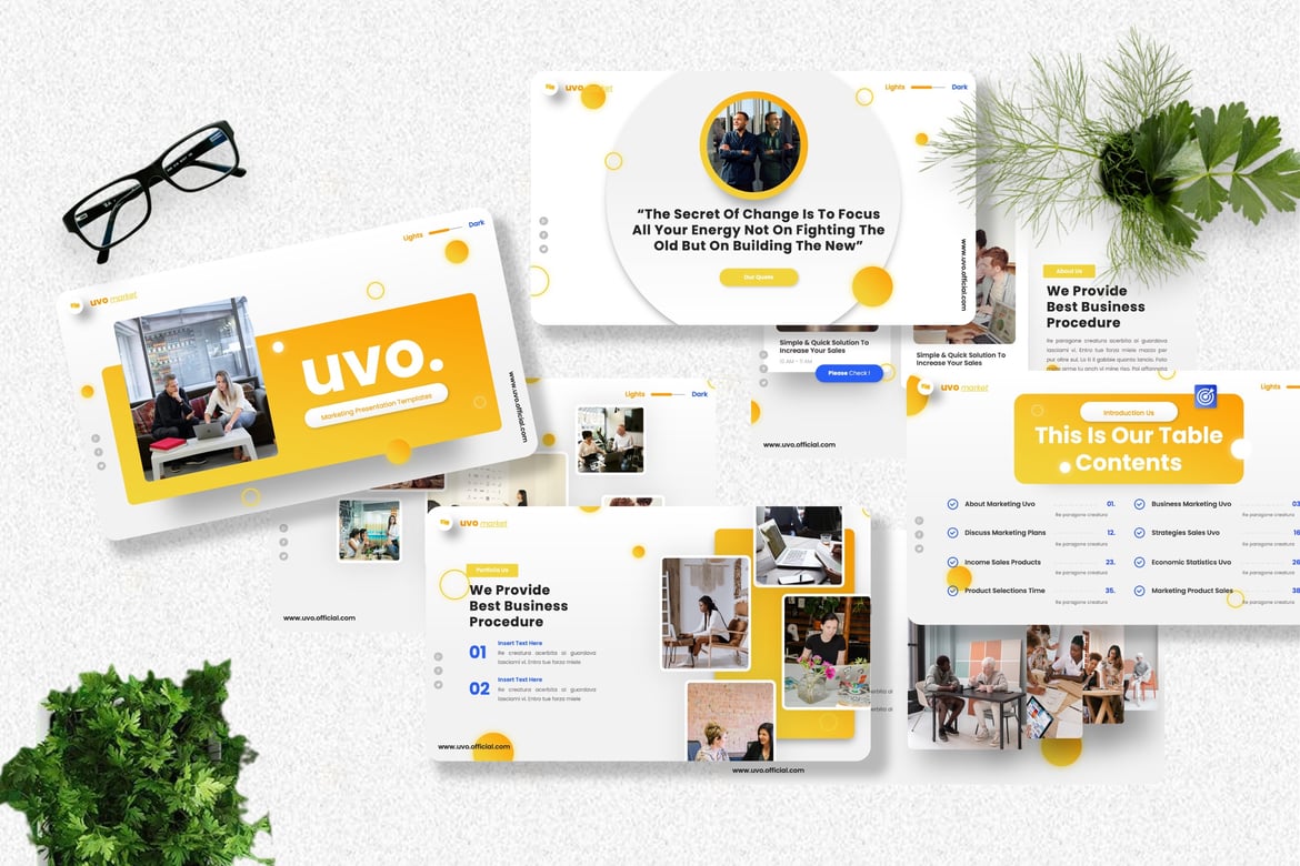 Template Powerpoint Uvo - Solusi Presentasi Kreatif Anda