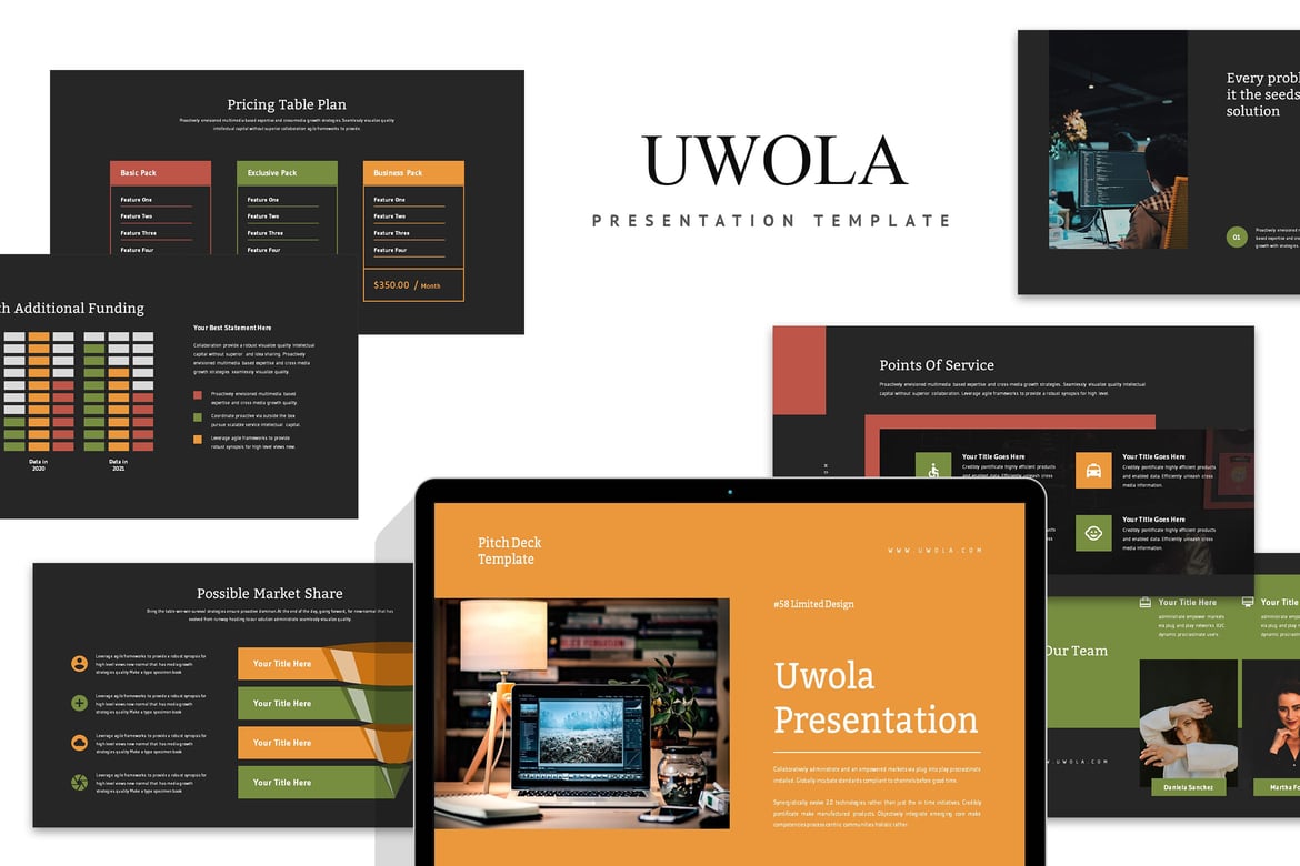Template PowerPoint Bisnis Uwola: Solusi Presentasi yang Efektif