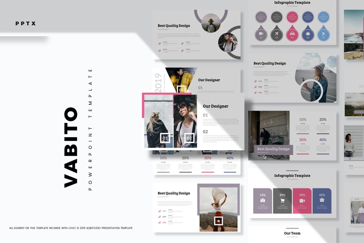Template PowerPoint Vabito - Solusi Presentasi Menarik dan Profesional