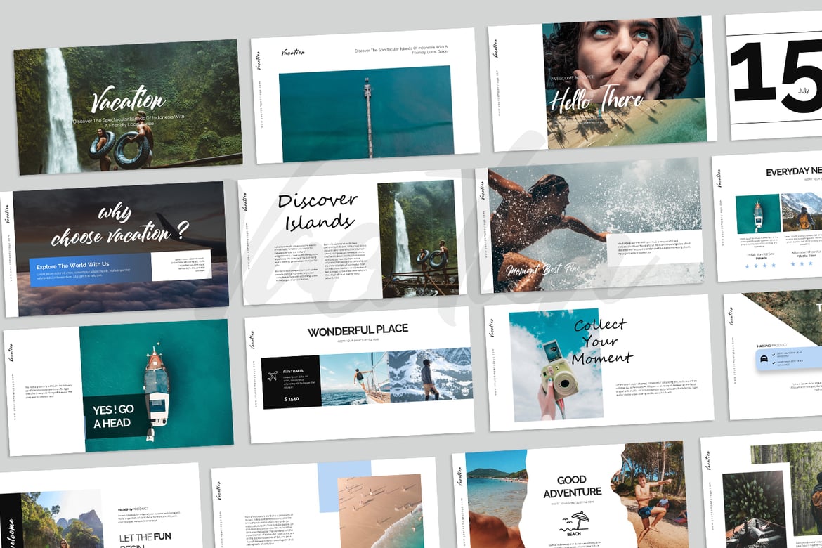 Template PowerPoint Liburan yang Menarik dan Serbaguna