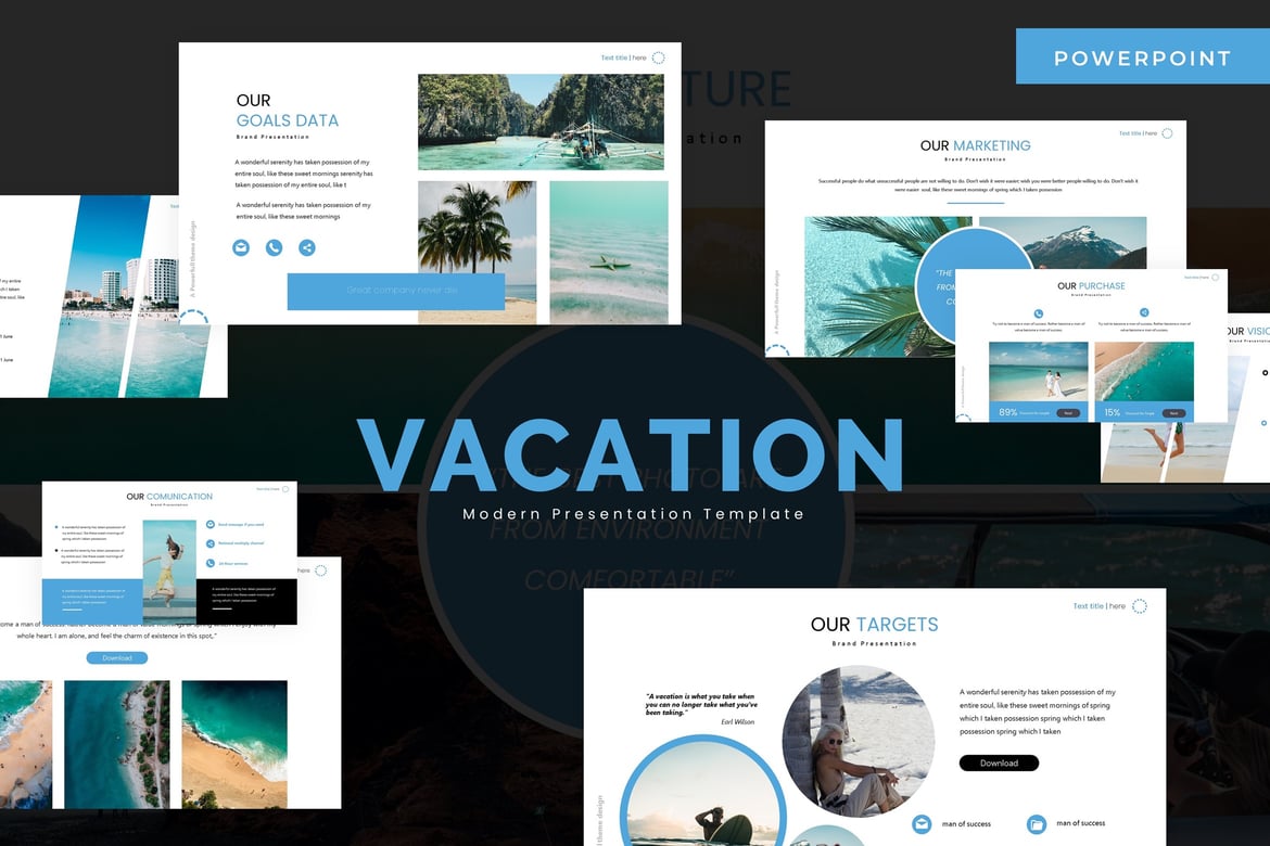 Template Powerpoint Liburan yang Menarik dan Serbaguna