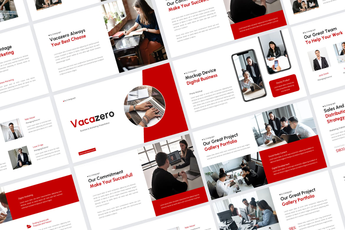 Template PowerPoint Vacazero - Solusi Presentasi Kreatif untuk Bisnis Anda