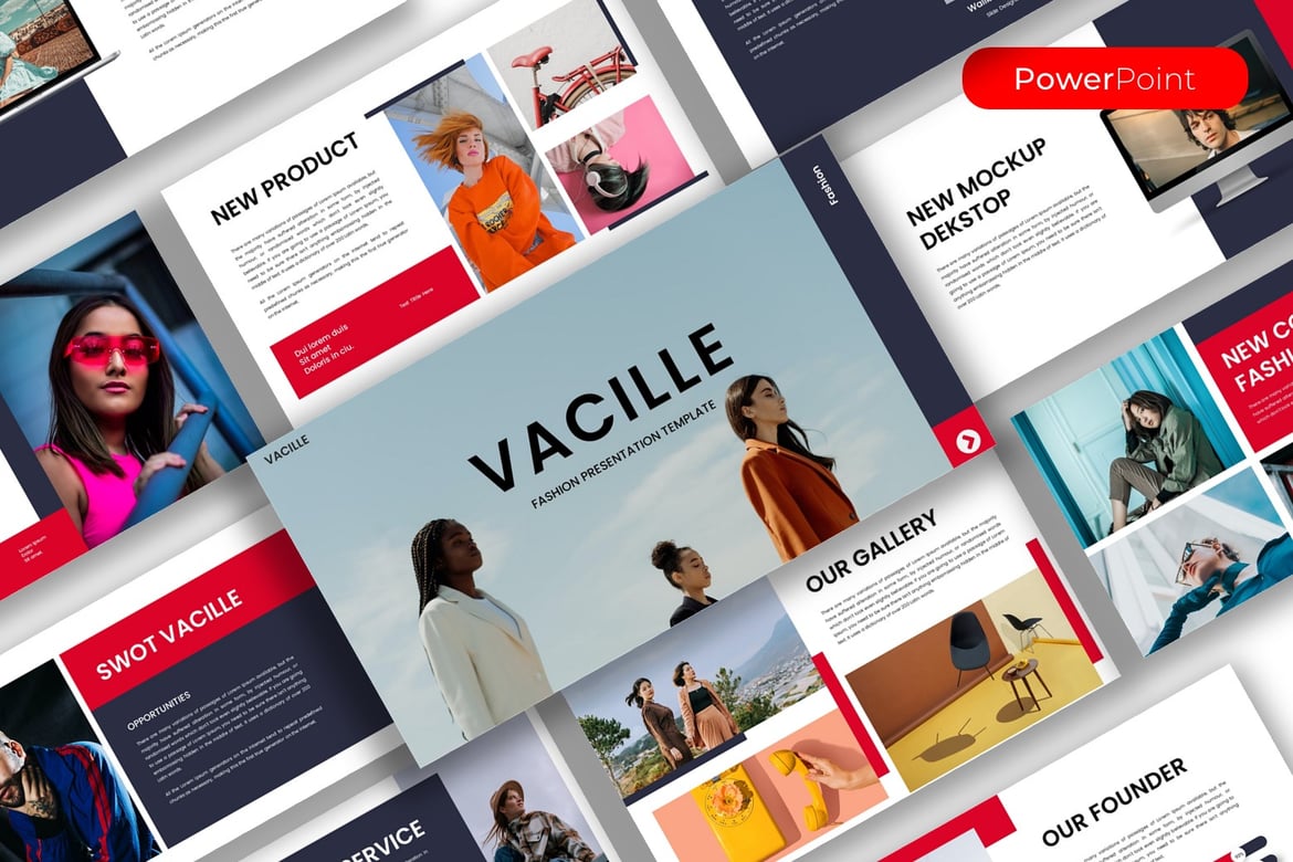 Vacile - Template Presentasi Fashion yang Menarik