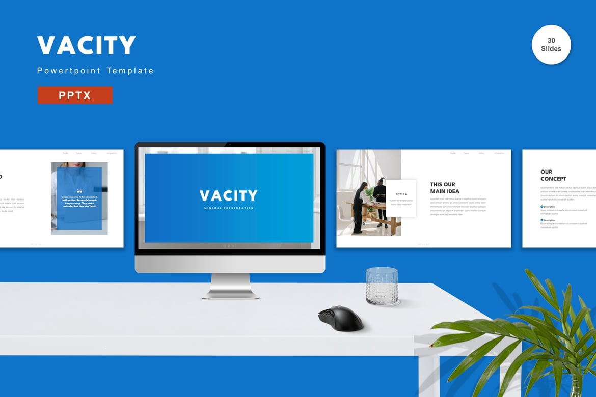 Vacity - Template PowerPoint Profesional untuk Presentasi Menarik