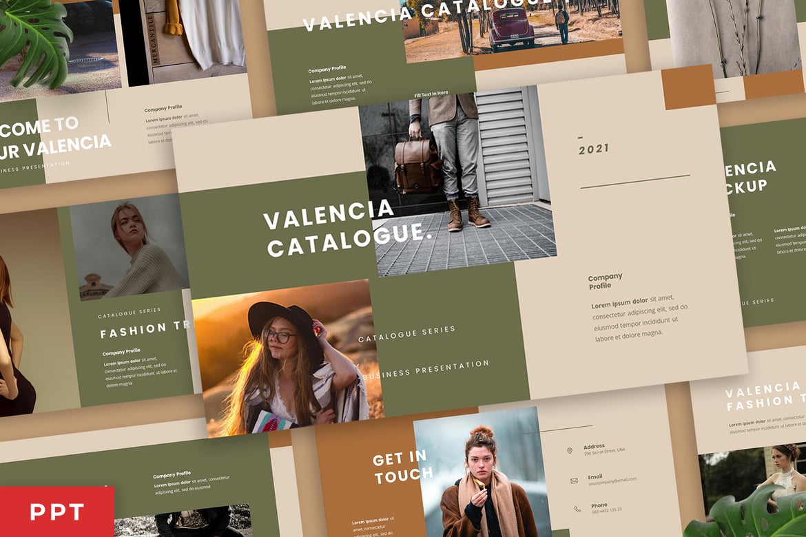 Valencia - Template Presentasi Powerpoint yang Elegan dan Modern