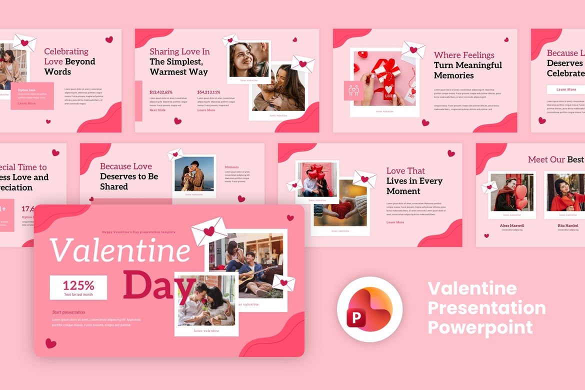Template Presentasi PowerPoint Spesial Hari Valentine