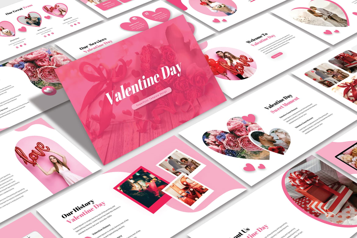 Template PowerPoint Hari Valentine yang Menarik dan Kreatif