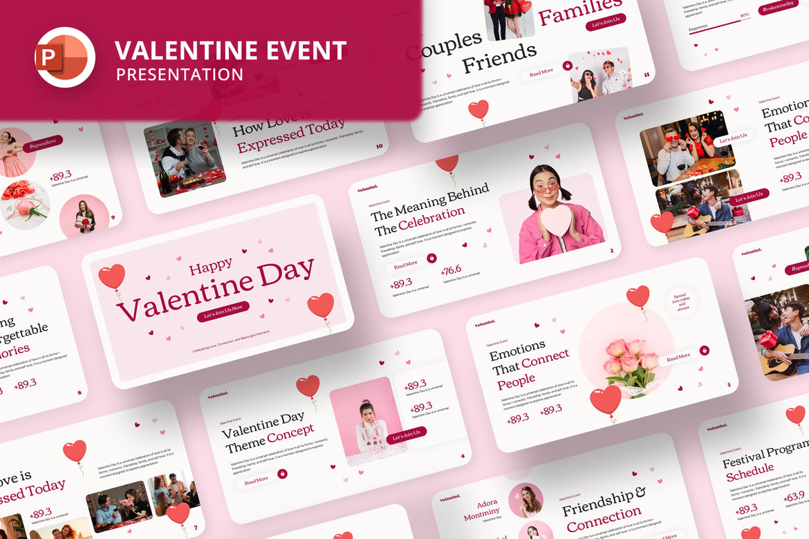 Template Presentasi Valentine yang Menawan