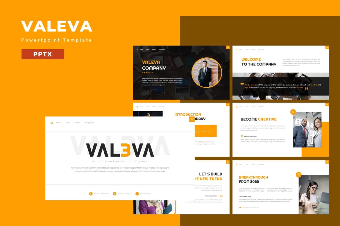 Valeva - Template PowerPoint Serbaguna untuk Semua Kebutuhan