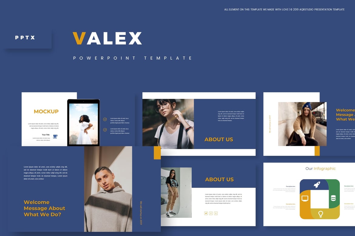 Valex - Template PowerPoint Serbaguna yang Menarik