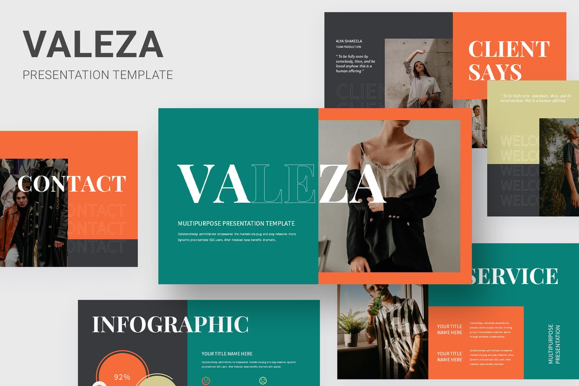 Valeza - Template PowerPoint Serbaguna untuk Presentasi Menarik