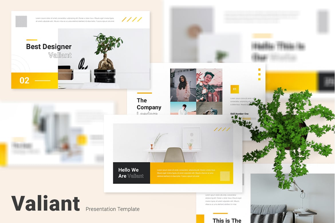 Template Presentasi PowerPoint Valiant Kreatif yang Menarik