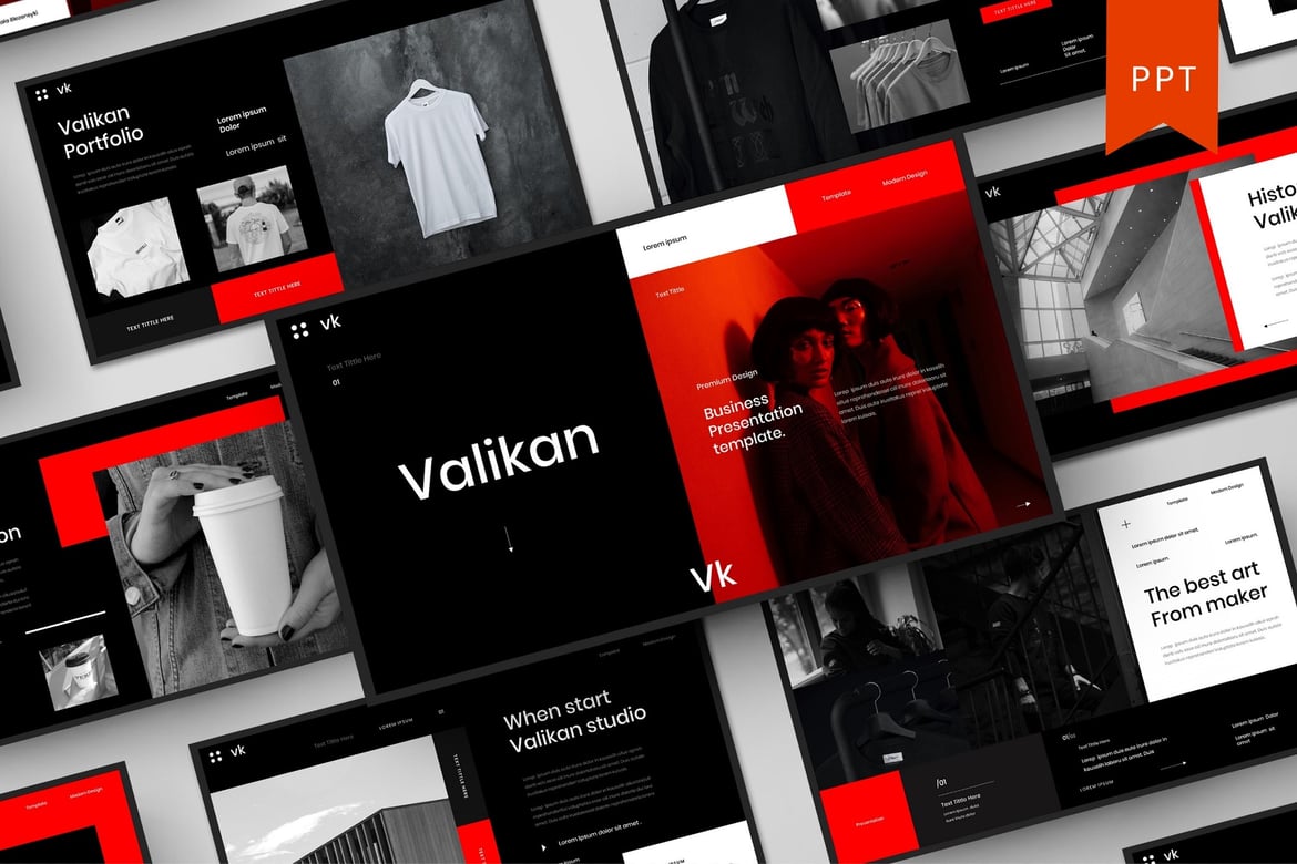 Valikan – Template PowerPoint Bisnis yang Menarik
