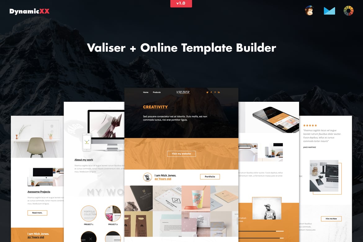 Valiser - Template Website Portfolio Responsif dan Kreatif