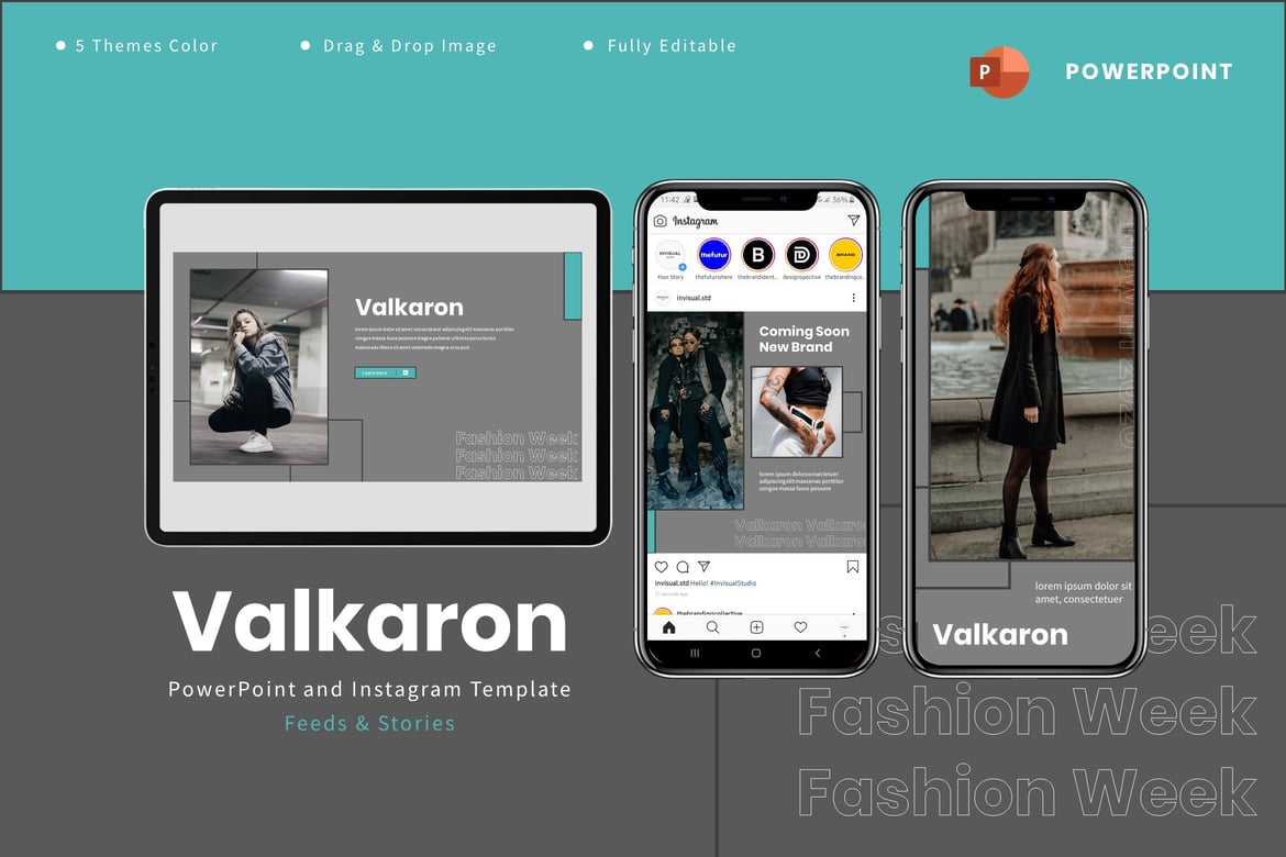 Valkaron - Template Powerpoint & Instagram yang Menarik